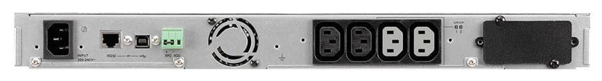 Back panel of the UPS